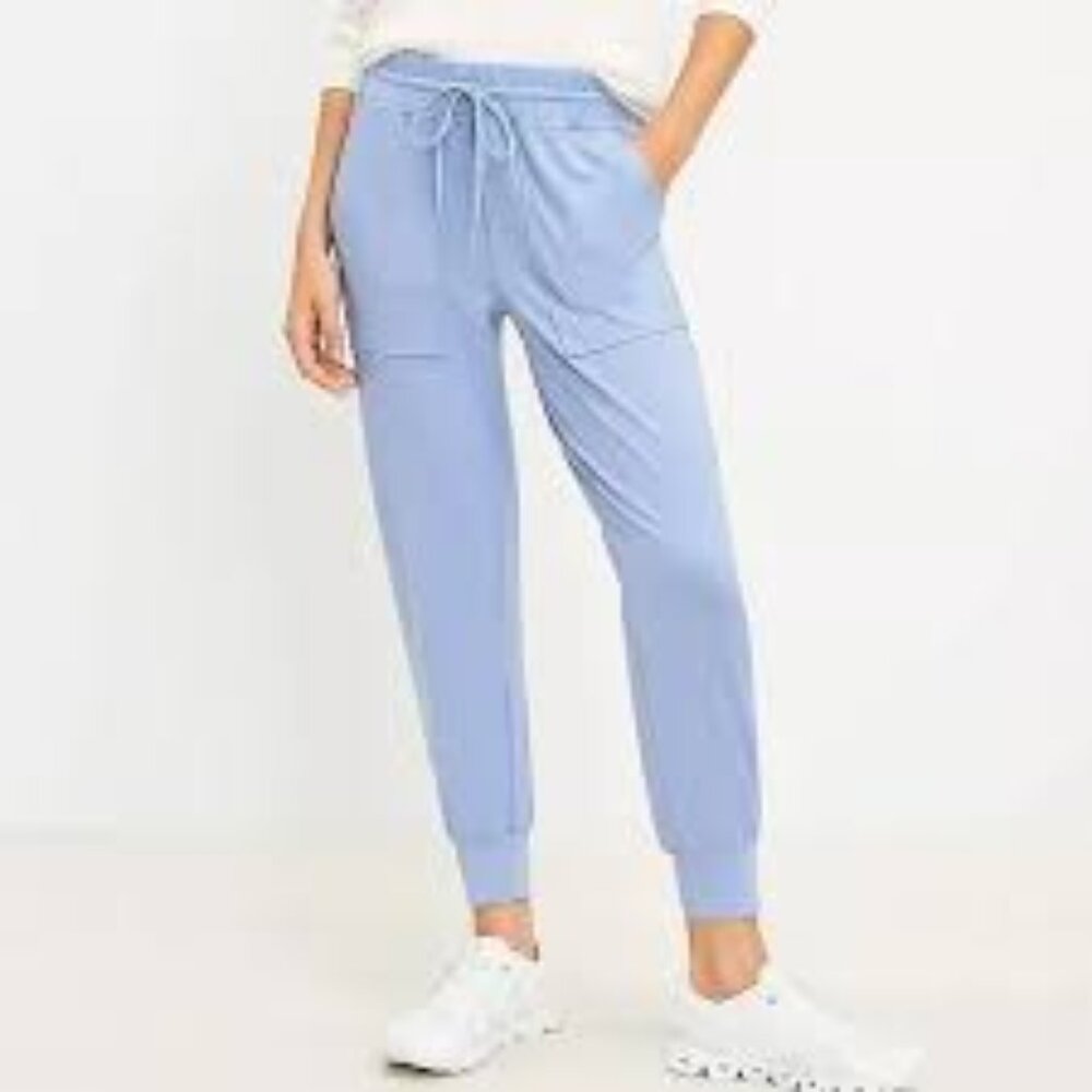 Lou & Grey Womens Light Blue Luvstretch Comfy Joggers Size Small